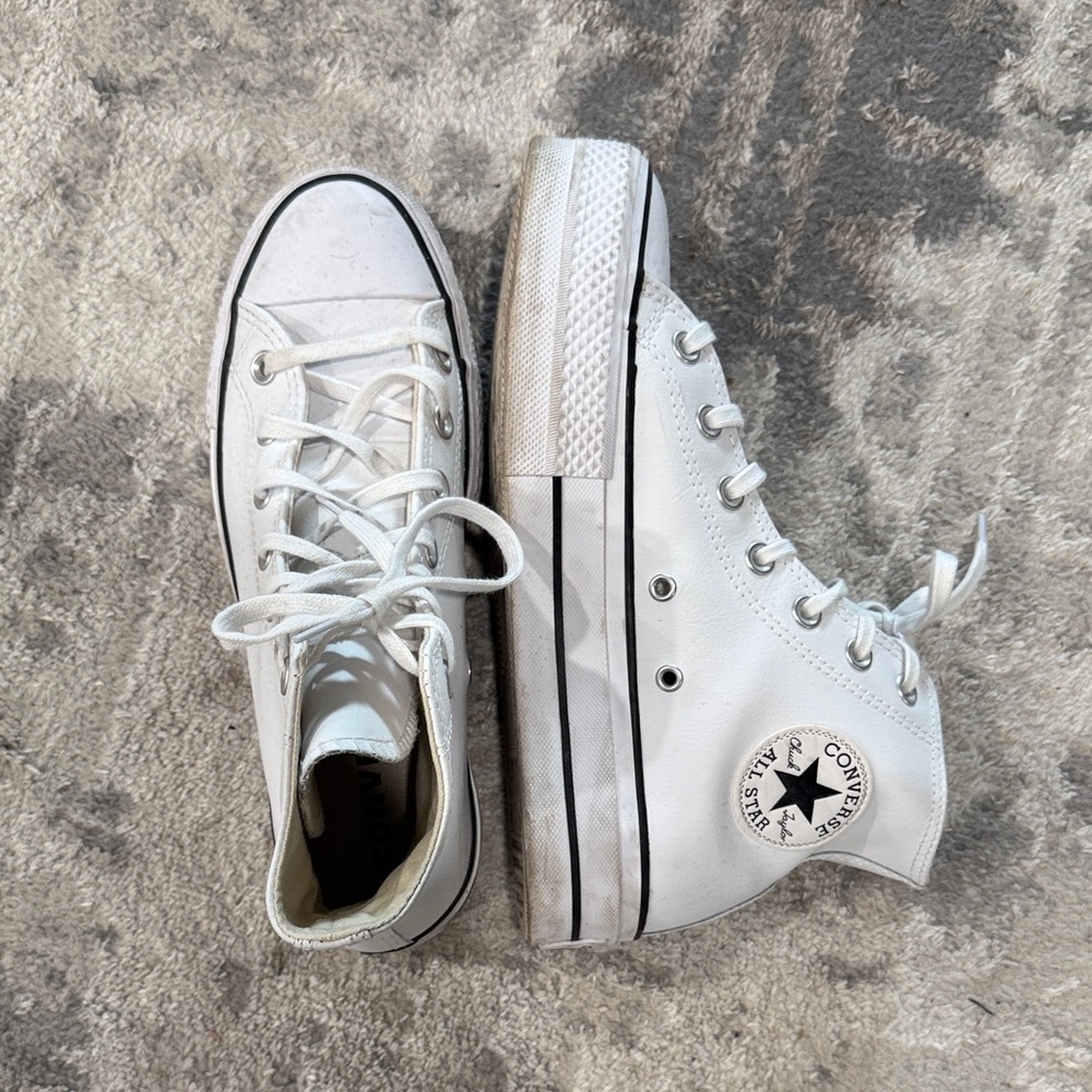 Converse platform high top sneakers